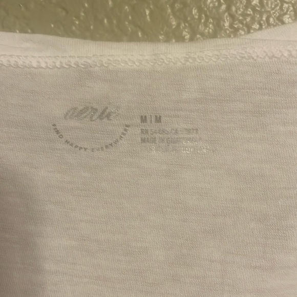 aerie Tops - Aerie Oversized Henley Snap Button Tee